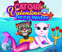 Cat Girl Valentine Story Deep Water