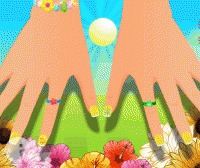 Sarah spring nail art