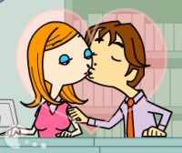 Kissing During Work