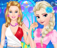Barbie and Elsa Casual Fashion