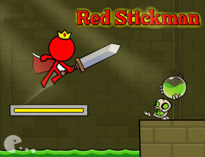 Red Stickman Fighting Stick